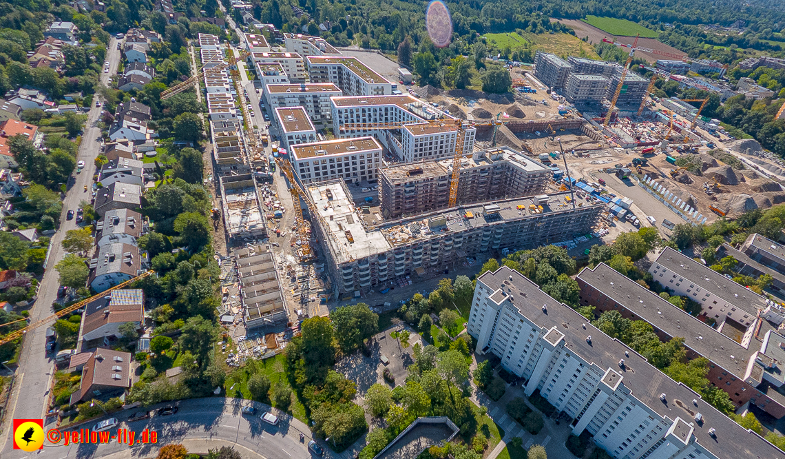 02.09.2023 - eine neue Baugrube auf dem Alexisquartier in Neuperlach